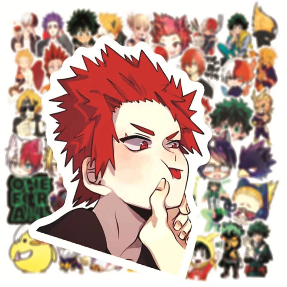 10/30/50 Pezzi Adesivi Anime My Hero Academia, Decorazioni Cartoon per Quaderni, Valigie, Caschi, Biciclette, Set di Adesivi Graffiti