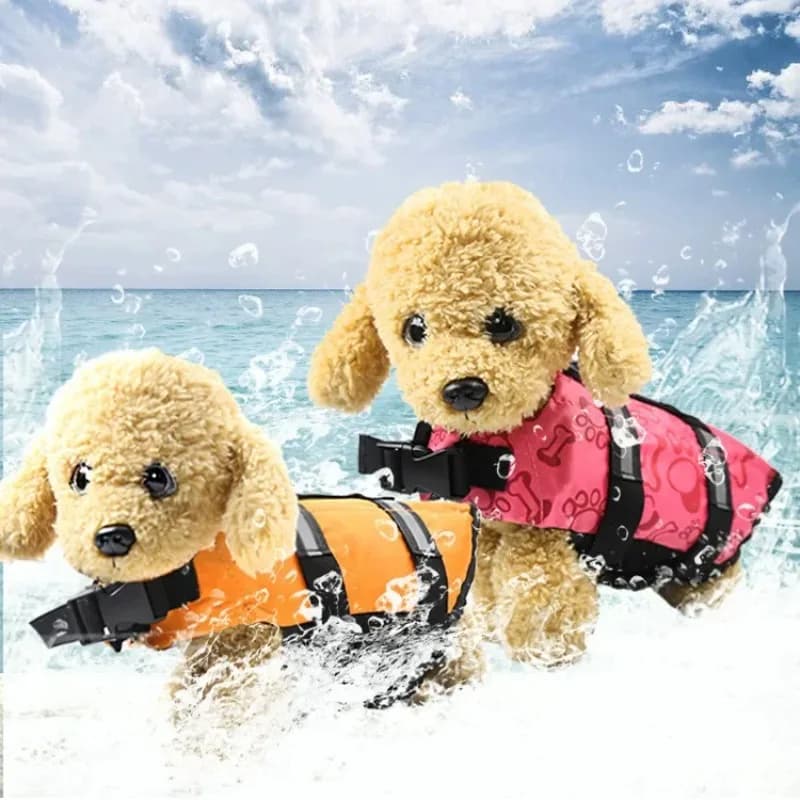 Giubbotto di Salvataggio per Cani XS-XL, Abbigliamento di Sicurezza per il Nuoto, Giubbotto Galleggiante per Cani da Esterno