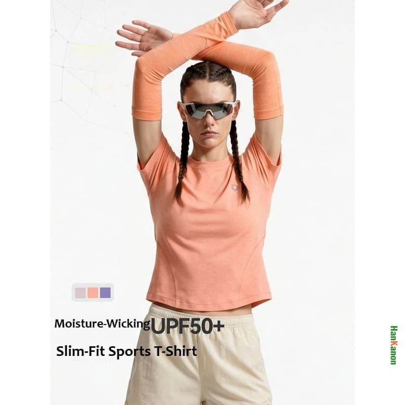 Women‘s UPF 50+ Quick-Dry T-Shirt, Slim Fit Running Top for Outdoor, 2026 Spring Summer