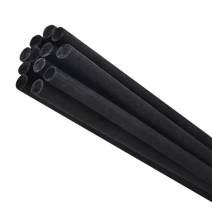 100PCS L50/40CM X Dia5/4/3MM High Quality Home Black Reed Fiber Diffuser Rods,Aromatherapy Rattan Sticks Perfume Accessories