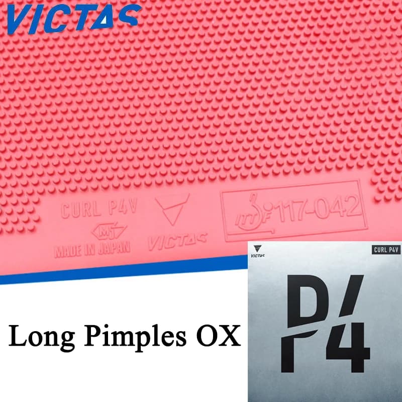 VICTAS TSP CURL P4V Ping pong rubber BOX Long burners Ping pong rubber without sponge Fitting Rubber for ping pong rack