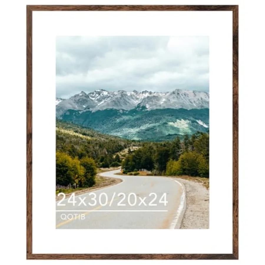 Cornice in legno 24x30 con passepartout 20x24, per foto 20x24 con passepartout o 24x30 senza passepartout, cornice in legno 24x30, cornice 24x30