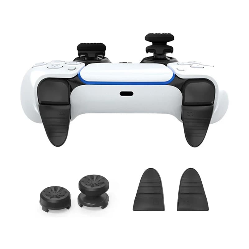 Cappucci estensori per impugnatura ad alto/basso per controller di gioco PS5 Coperture per impugnature per pollice L2/R2 Trigger Extender per gamepad PS5