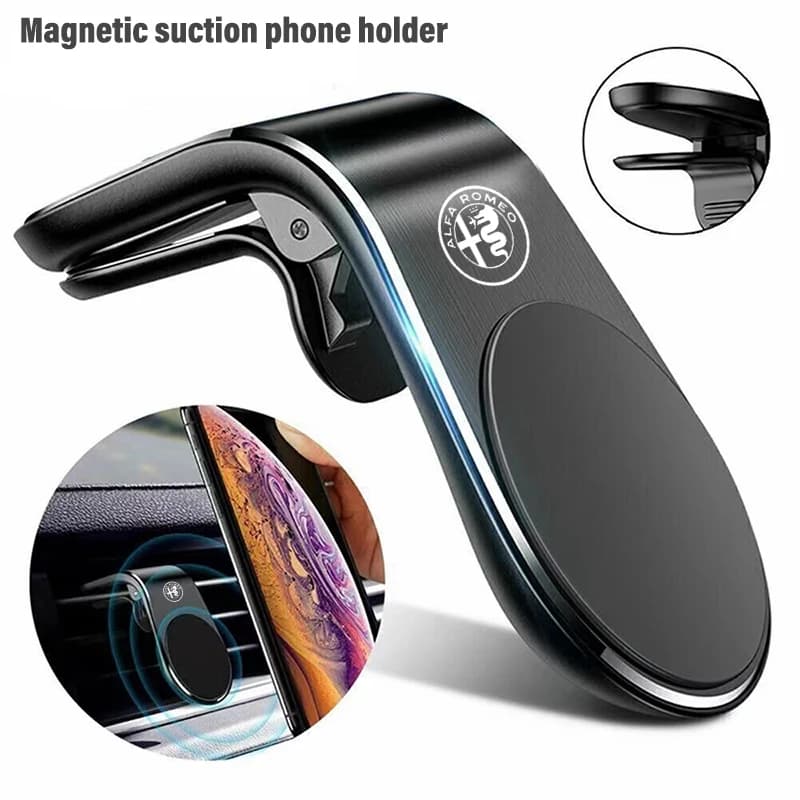 Magnetic Phone Holder for Car Mobile Phone Support Interior Car for Alfa Romeo 4C 159 166 Spider Giulia Giulietta Mito 147 8C GT