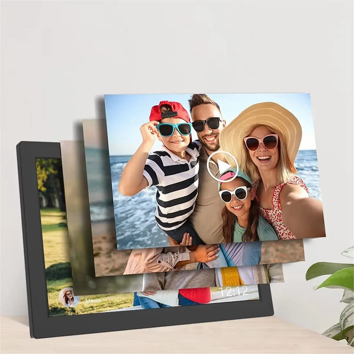 Pianificatore di famiglia intelligente da 10,1 pollici Calendario digitale Touchscreen HD con grafico di lavoro Piani di pasti FotoCube per la famiglia SPINA UE