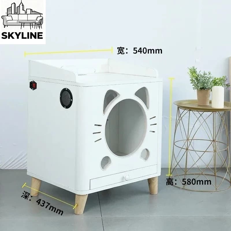 Asciugacapelli per Cani e Gatti Domestici Completamente Automatico, Soffiatore d'Acqua per Toelettatura Animali, Box Asciugatura per Animali Domestici, Asciugatore per Forniture per Animali