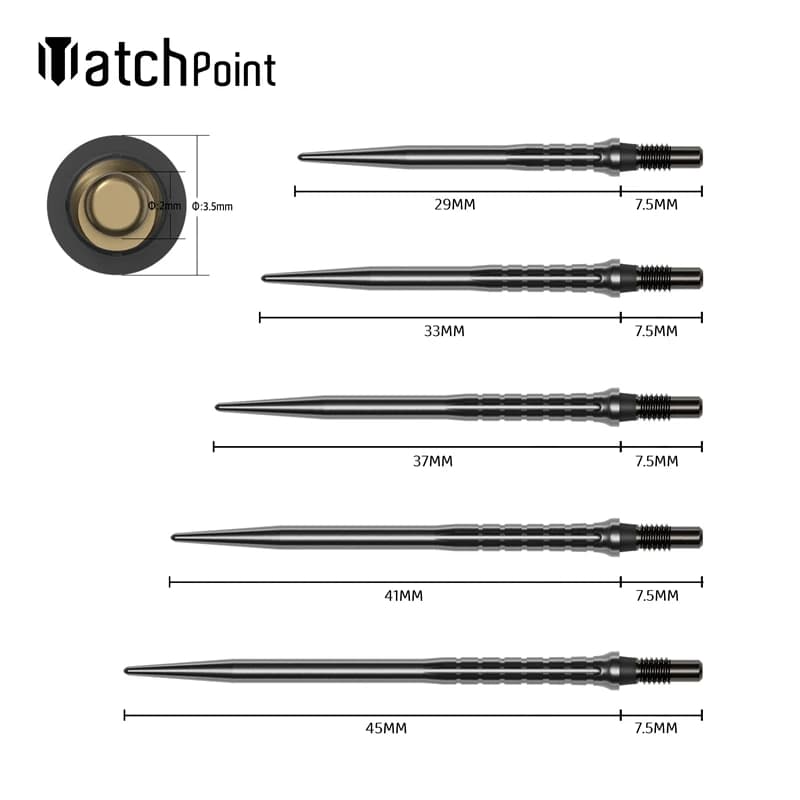 CUESOUL MATCH Point GROOVE Small Thread Steel Tip Dart Point