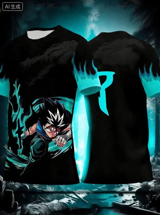 Maglietta Estiva Dragon Ball Anime Goku No.10, Abbigliamento 3D, T-Shirt a Maniche Corte per Uomo, Moda Y2K, Cosplay