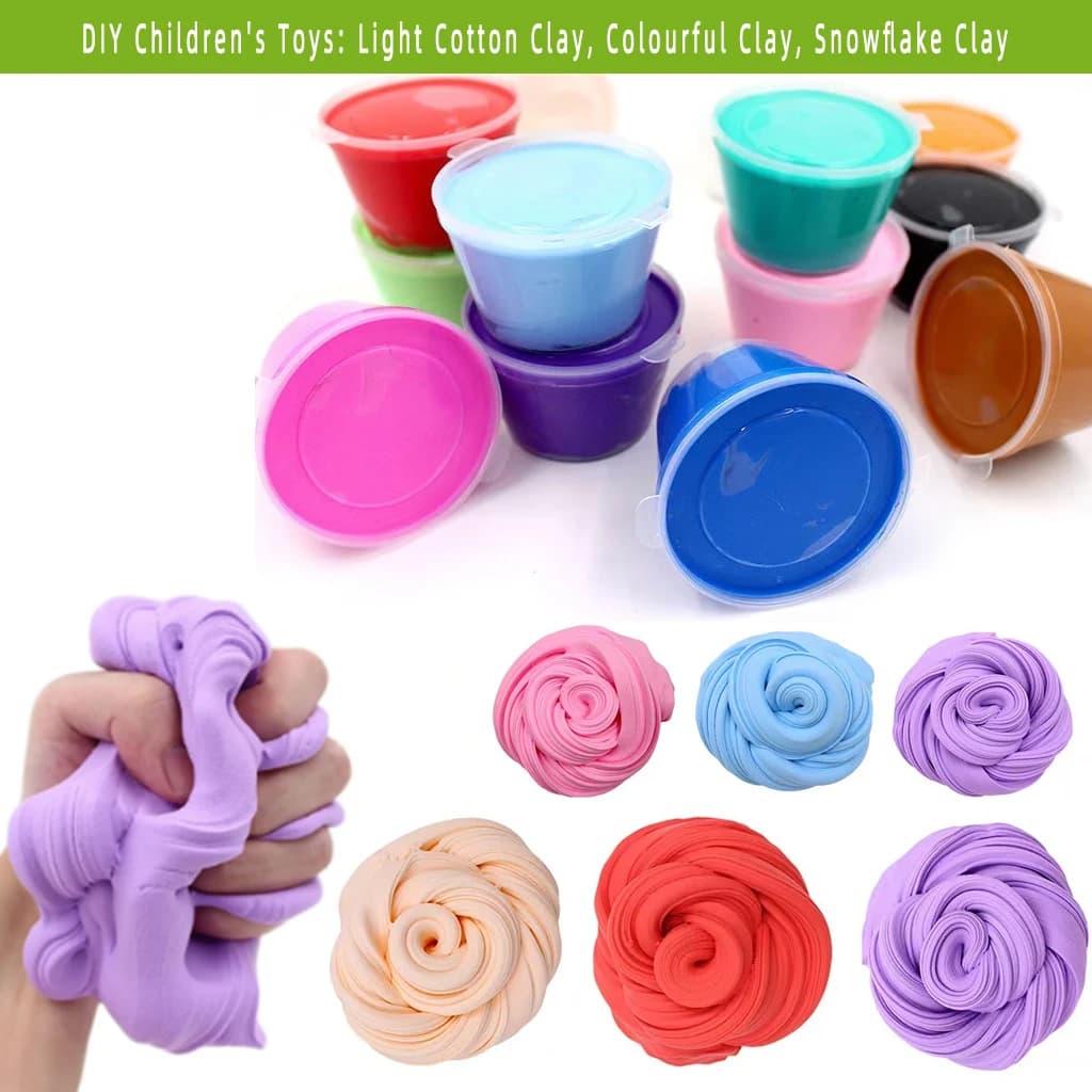 Kit Slime Profumato per Bambini FF, Slime Morbido Non Appiccicoso, Giocattolo Antistress per Feste di Compleanno per Ragazze e Ragazzi