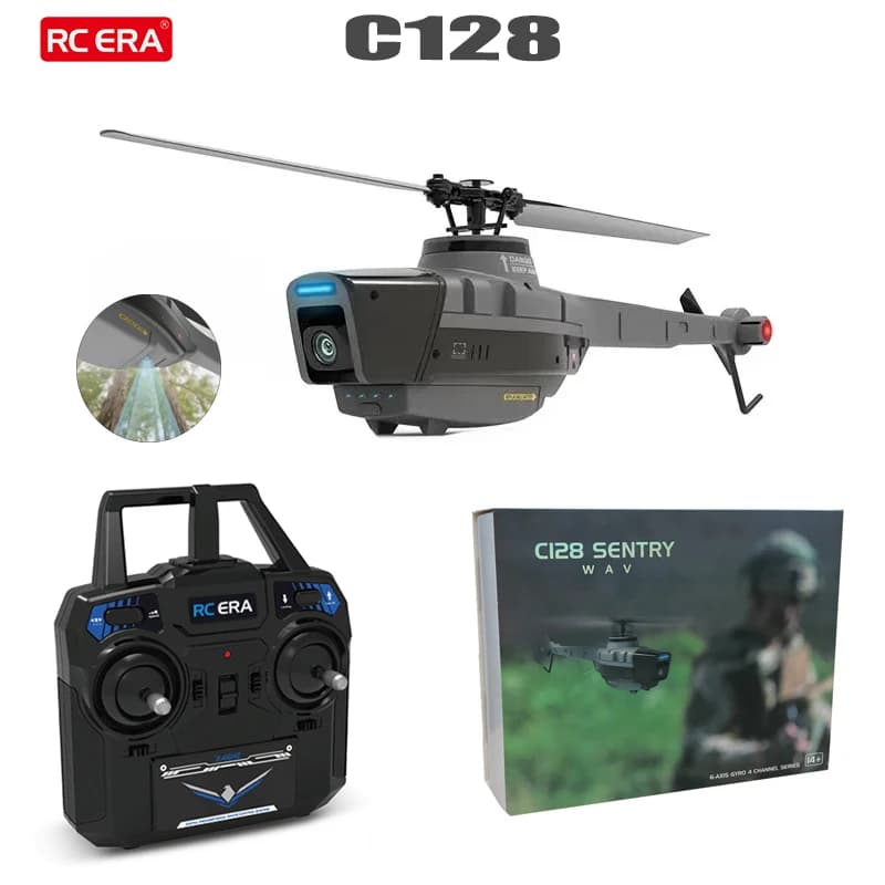 RC ERA C128 RTF Elicottero RC con fotocamera 720P Flusso ottico Giroscopio a 6 assi Stabilizzato Professionale 4 canali Telecomando Aicraft