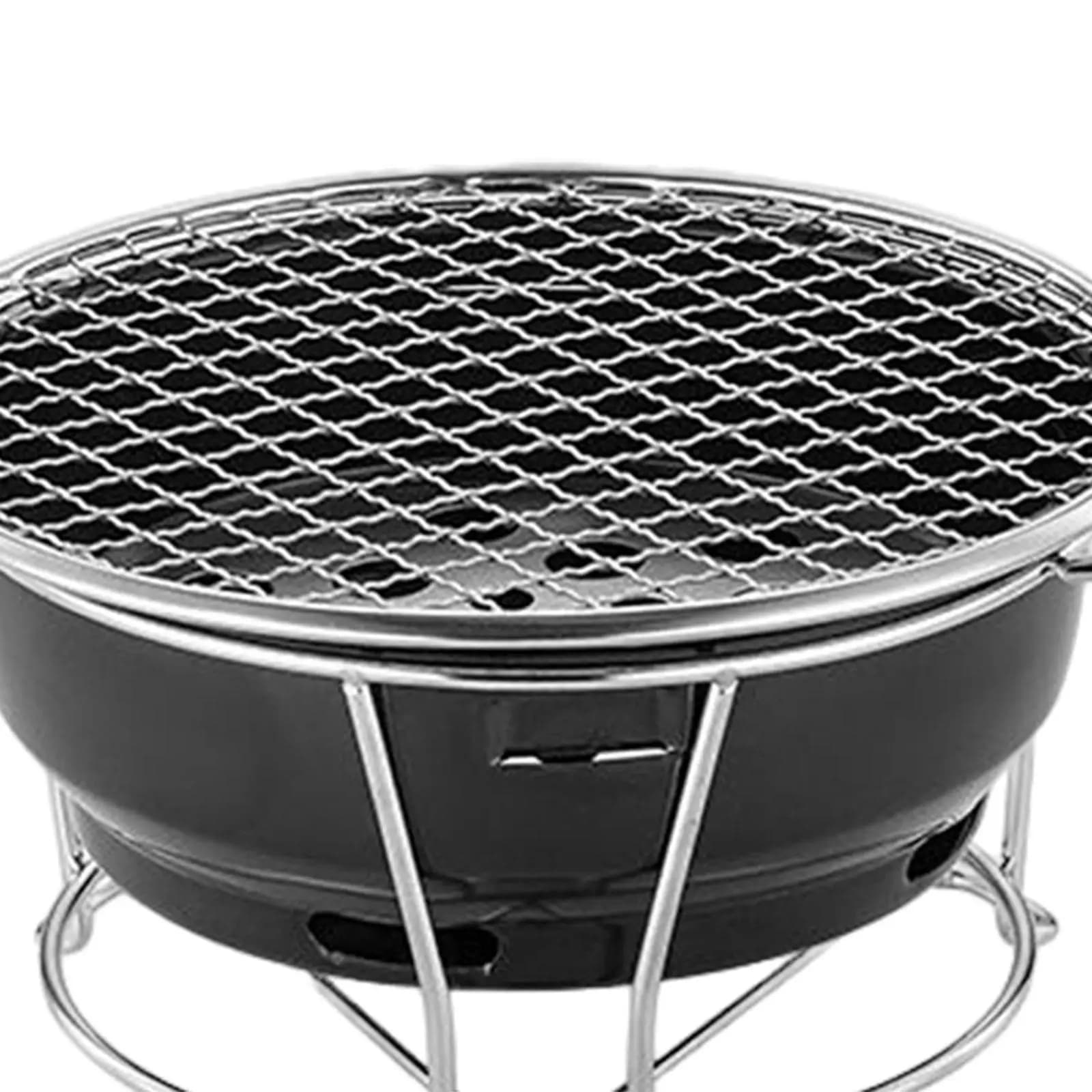 Barbecue Grill Camping Multifunctional Grilling Meat Stove Holder Rack for Outdoor
