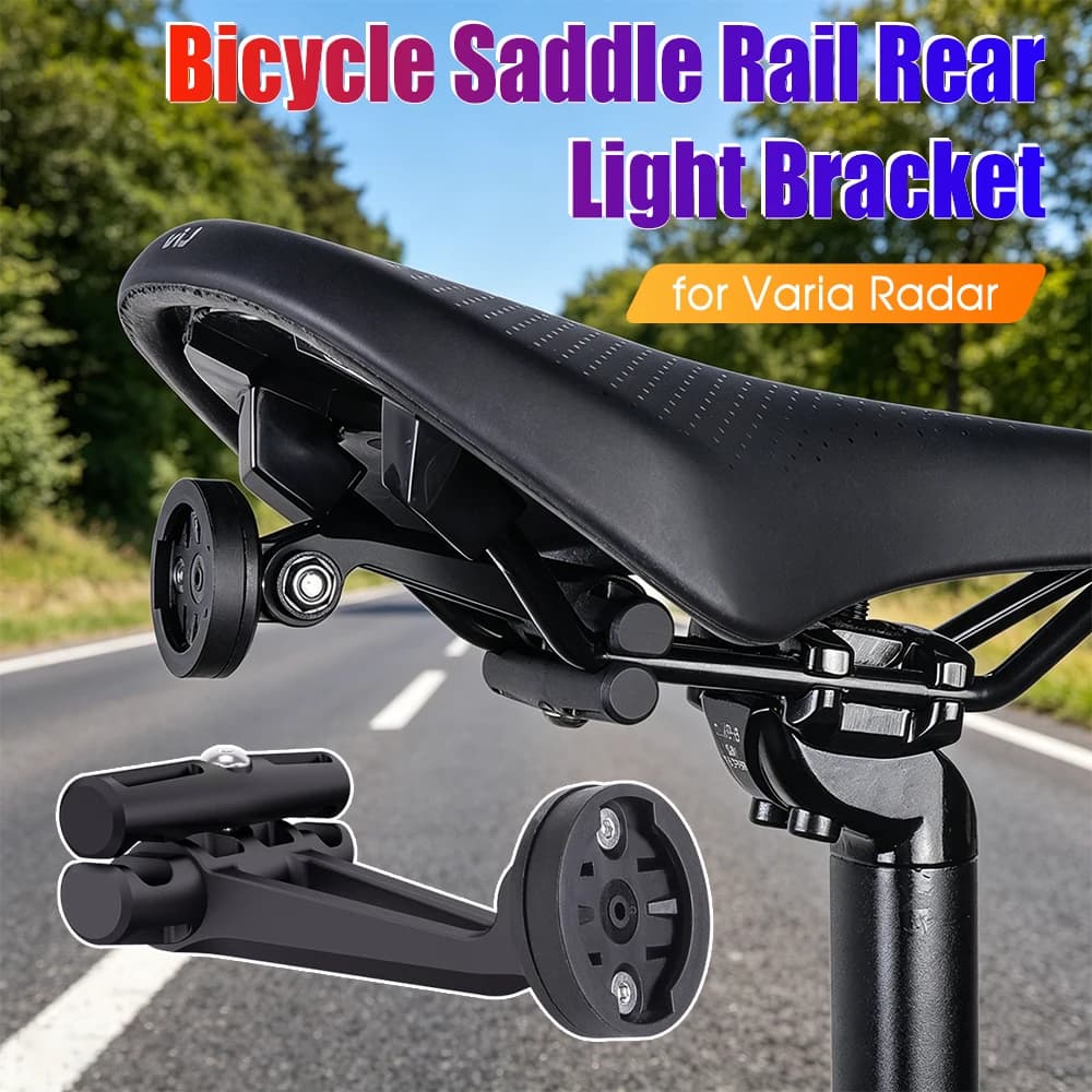 Bicycle Saddle Rail Rear Light Bracket Anti-Slip Bike Tail Light Holder MTB Cycling Bike Lamp Stand for Varia Radar