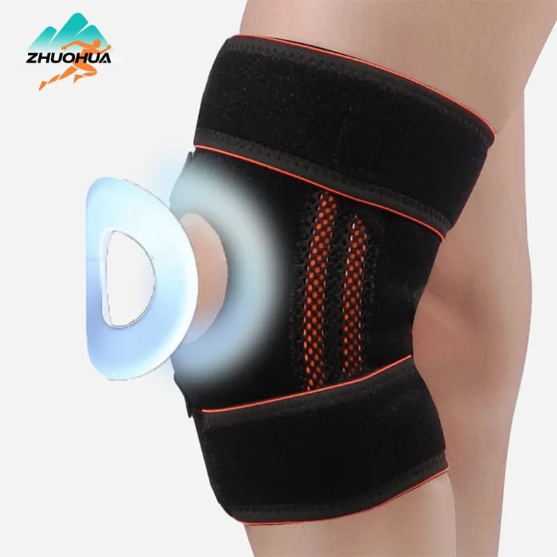ZHUOHUA Ginocchiera con stabilizzatori laterali e cuscinetti in gel rotuleo per un massimo supporto per il dolore al ginocchio e un recupero rapido per uomini e donne