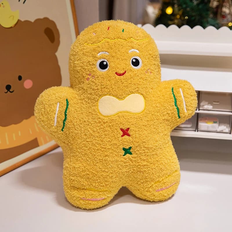Cuscino natalizio per adulti, decorazione per la casa, supporto lombare, morbido peluche per divano letto, ufficio
