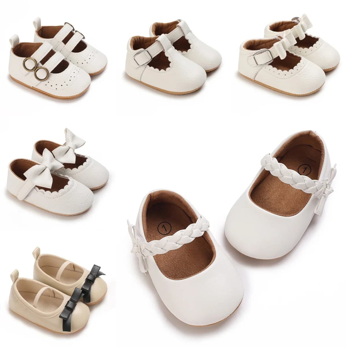 Scarpe Mary Jane con fiocco alla moda e carine, adatte per bambine, comode, leggere, antiscivolo, scarpe basse morbide, adatte