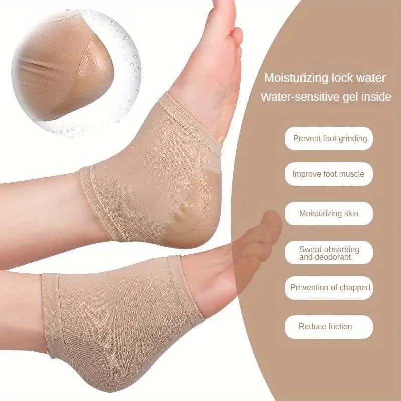 Plantar Fasciitis Heel Socks Anti-Crack Elastic Cloth For Achilles Tendonitis Calluses Spurs Cracked Feet Pain