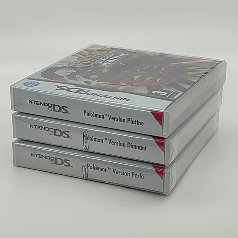 Nuova Confezione Sigillata Pokémon Platine Perle Diamant, Cartuccia di Gioco per Console Video con Scatola e Manuali, Versione Francese per NDS