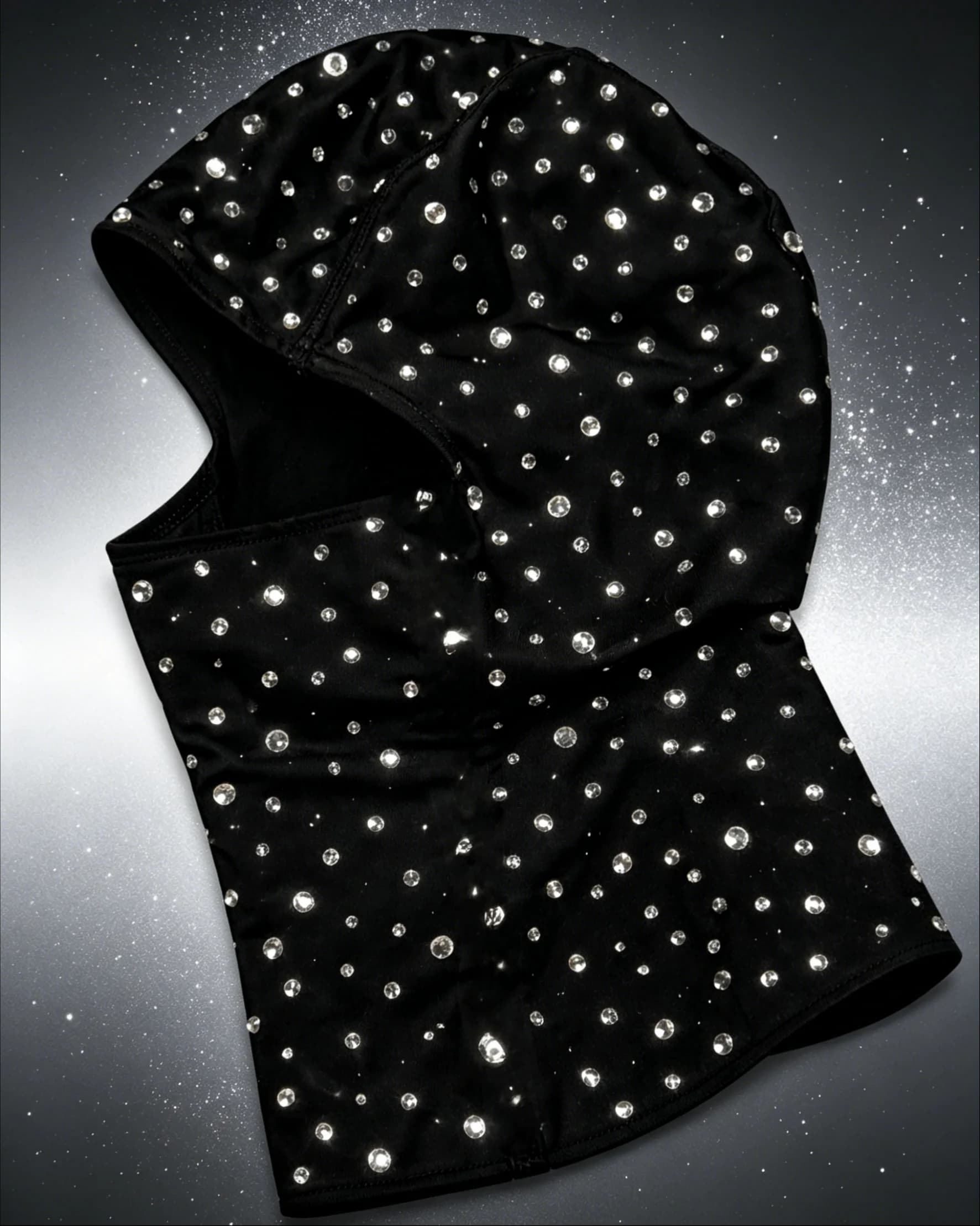Nuova Maschera Integrale Y2K 2026 con Diamanti, Stile Gotico Punk Street, Copricapo con Diamanti Luccicanti, Tendenza Moda Ins, Versatile per Subculturali di Nicchia