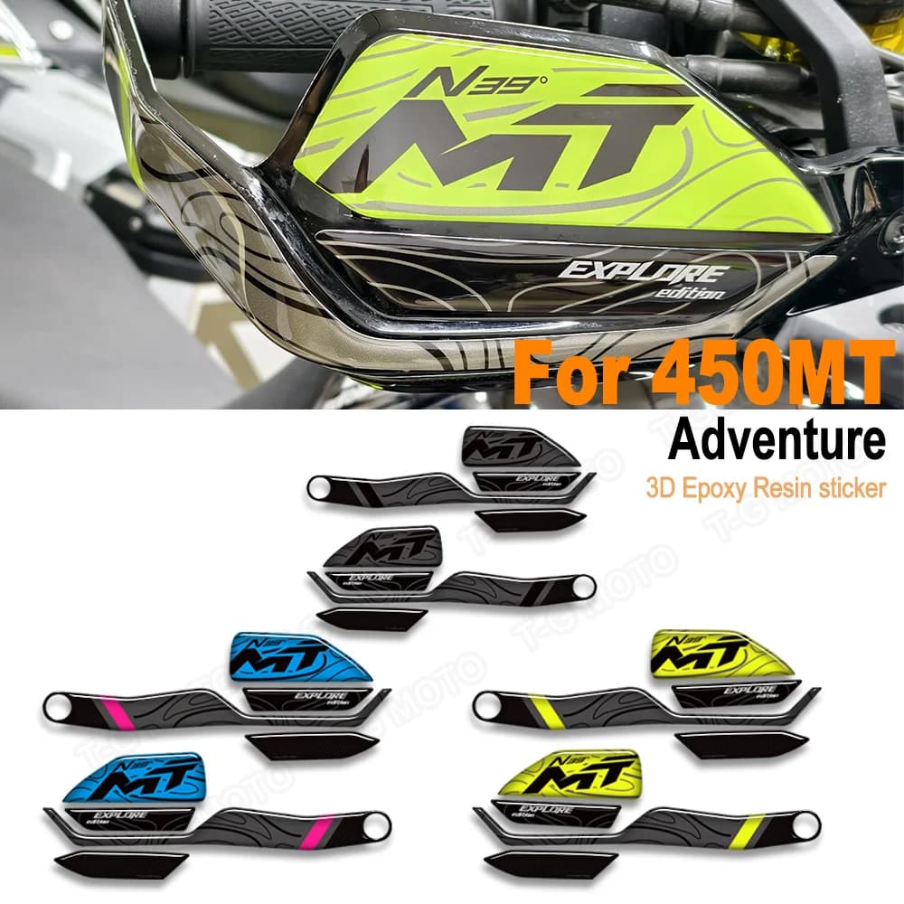 New Motorcycle stickers Compatible With CFMOTO 450MT 450 MT Adventure 3D Gel Resin Tank Pad sticker Accessories 2026