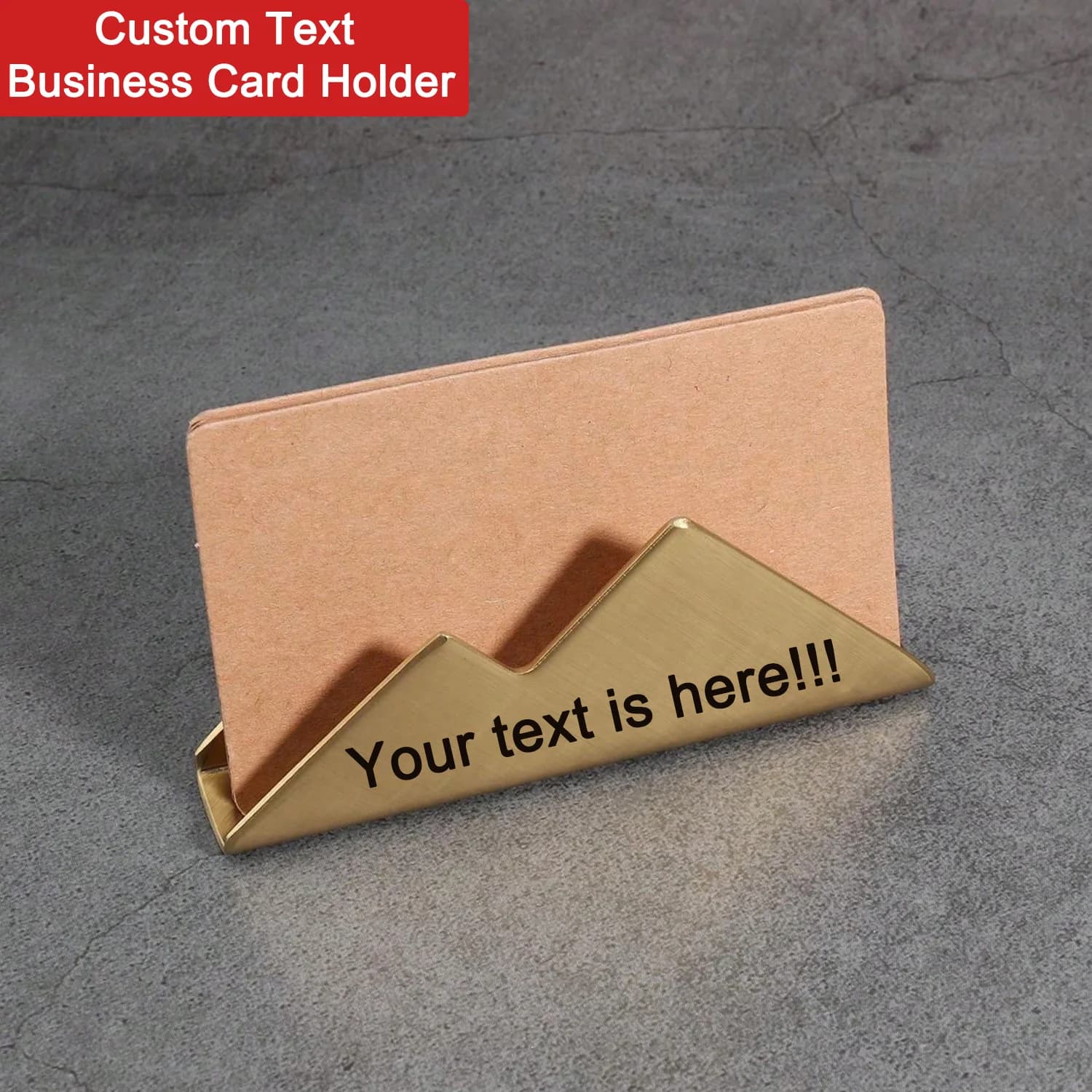 Personalized Visitor Card Holder with Laser Engraving, Metal Document Holder, Custom Visitor Card Holder