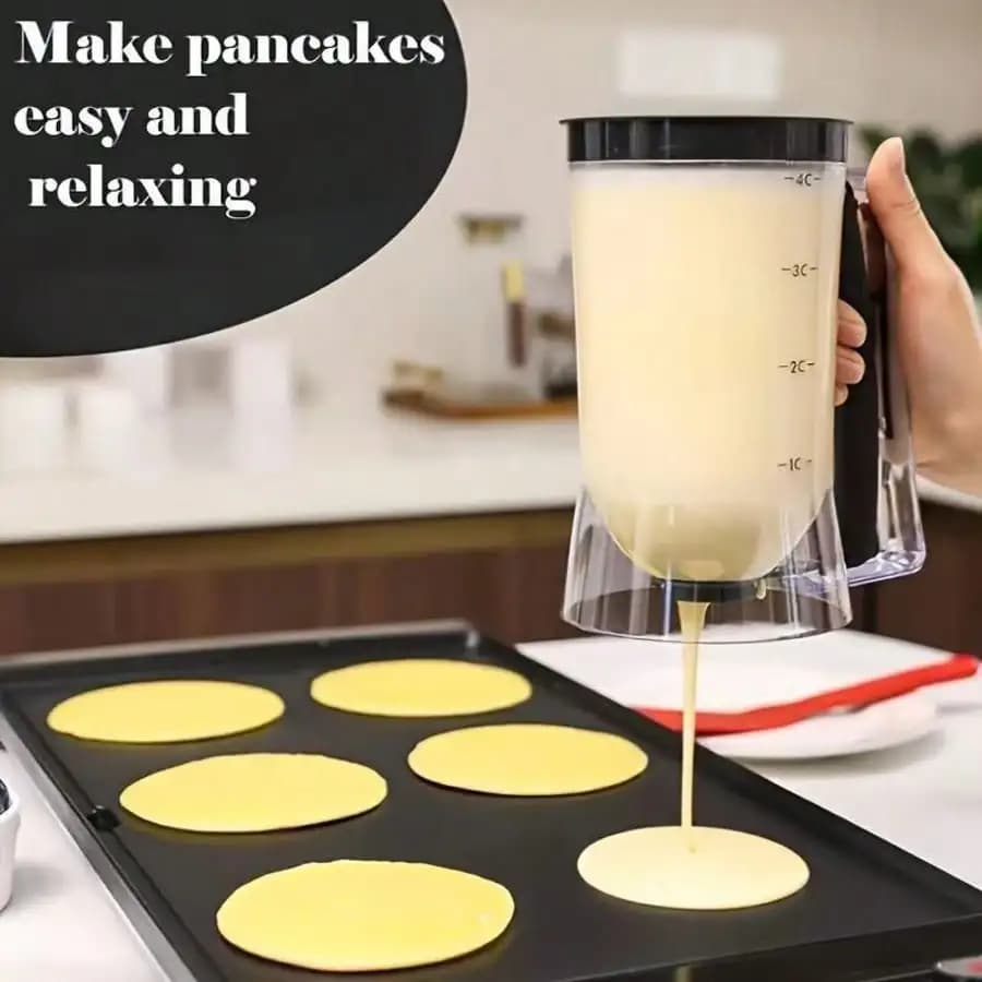 Cake batter separator, measuring cup dispenser, handheld DIY baking tool