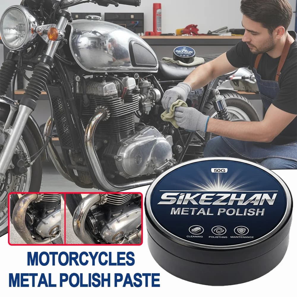 Crema lucidante per metalli definitiva Cera lucidante per motocicli Protezione duratura in acciaio inossidabile, antiruggine per orologi per auto