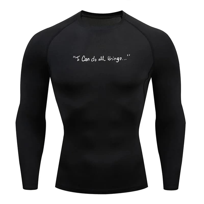 Men's Tight T-Shirt Running Compression Compression T Shirt Gym Fitness Jogging Long Sleeve Male Casual Shirt Tops
