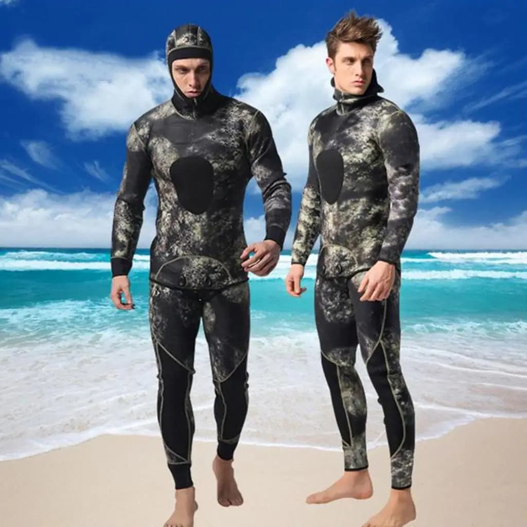 3 mm neoprene men's surfing mute in two pieces for snorkeling, underwater fishing