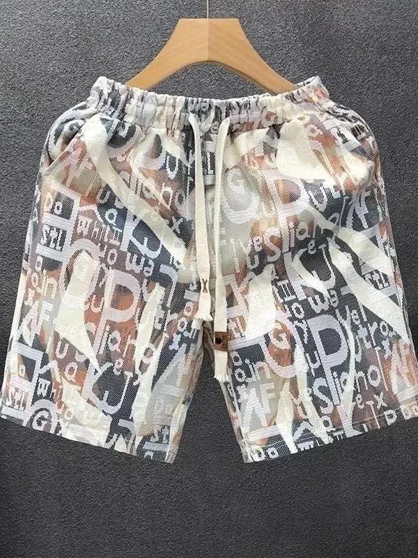 Pantaloncini Casual da Spiaggia da Uomo Estate 2026 Leggeri Versatili a Cinque Quarti alla Moda Comodi in Poliestere