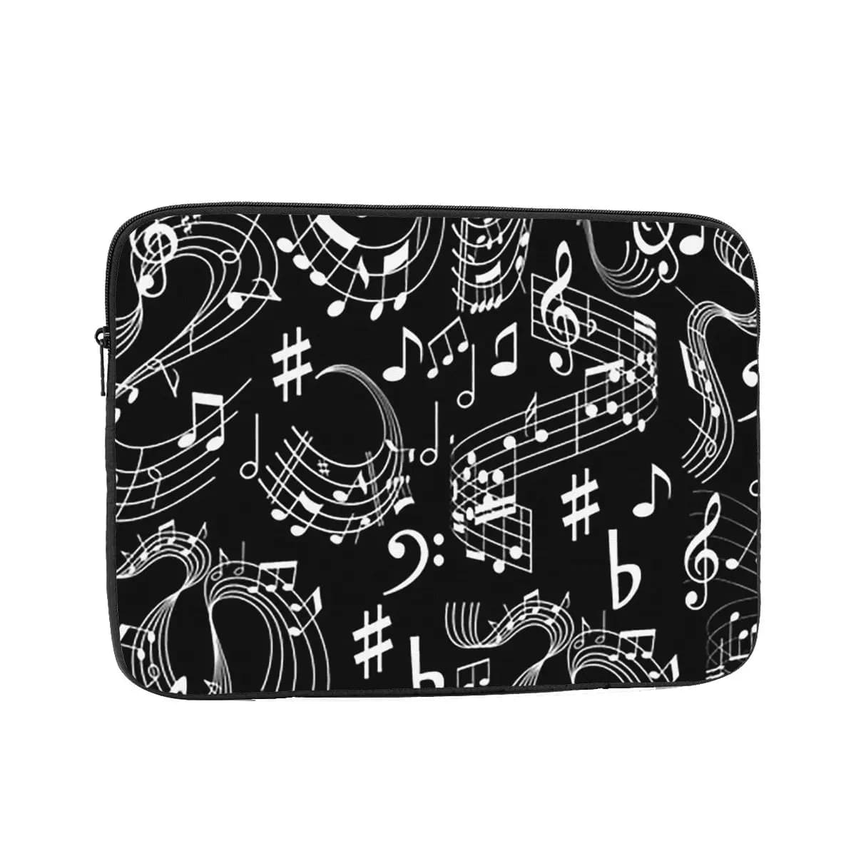 Musica, note musicali Custodia protettiva per laptop Borsa per notebook da 10 12 13 15 17 pollici Custodia antiurto per tablet
