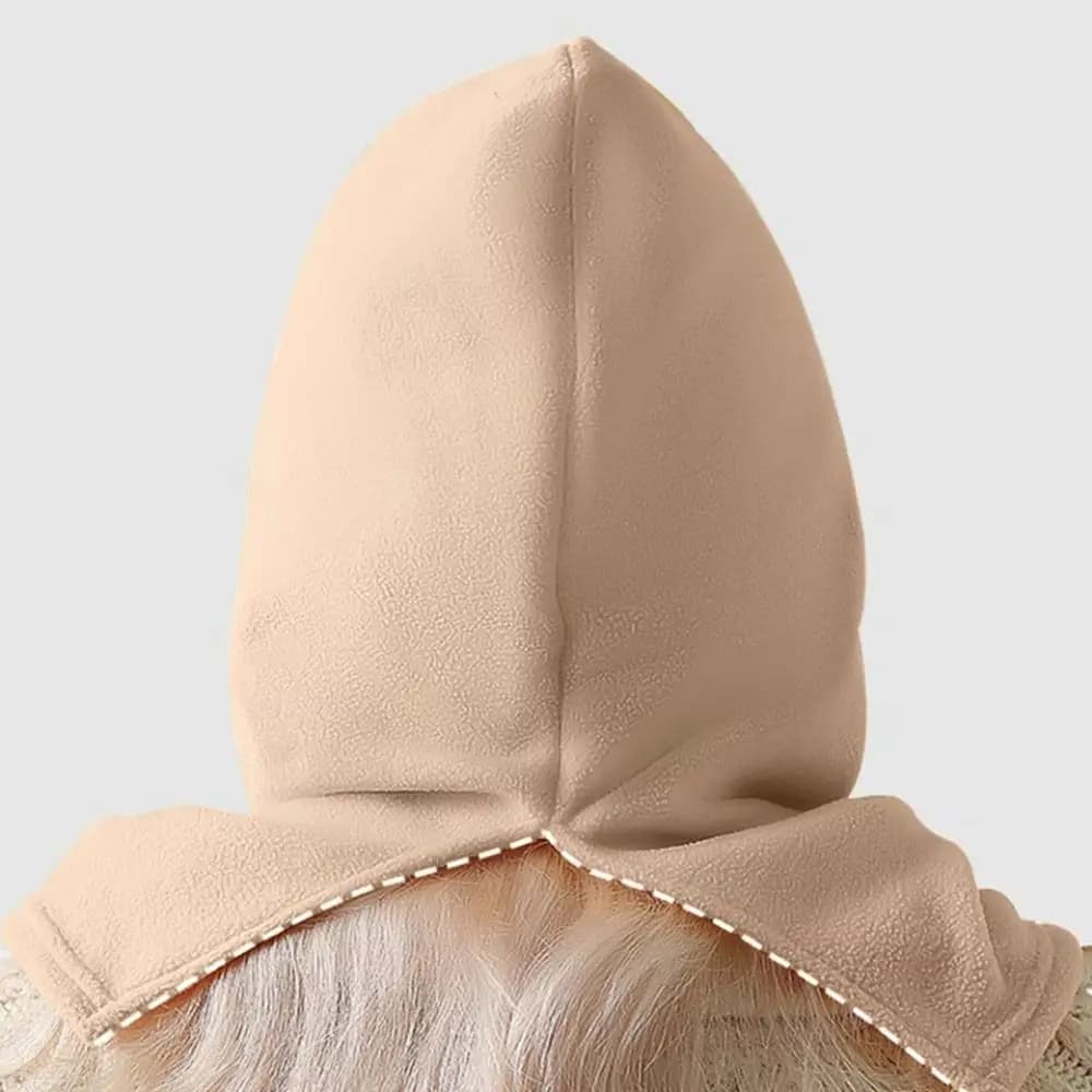 Fashion Windproof Hat and Scarf Set, Collar Protection, Winter Hat Padded with Eye Protection for Open Activity