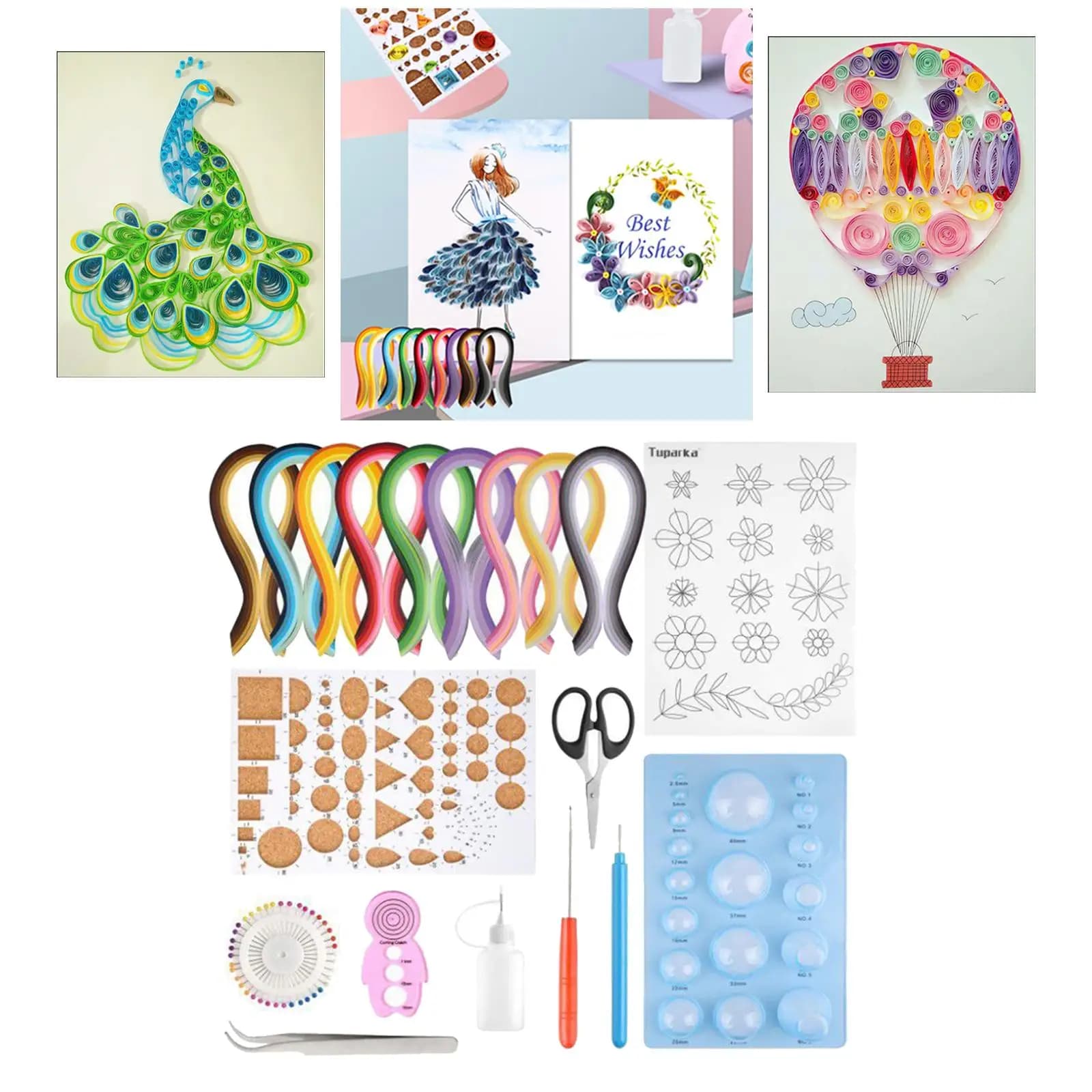 Paper Strips Quilling Tool for Beginners Scrapbooking Decor DIY Craft