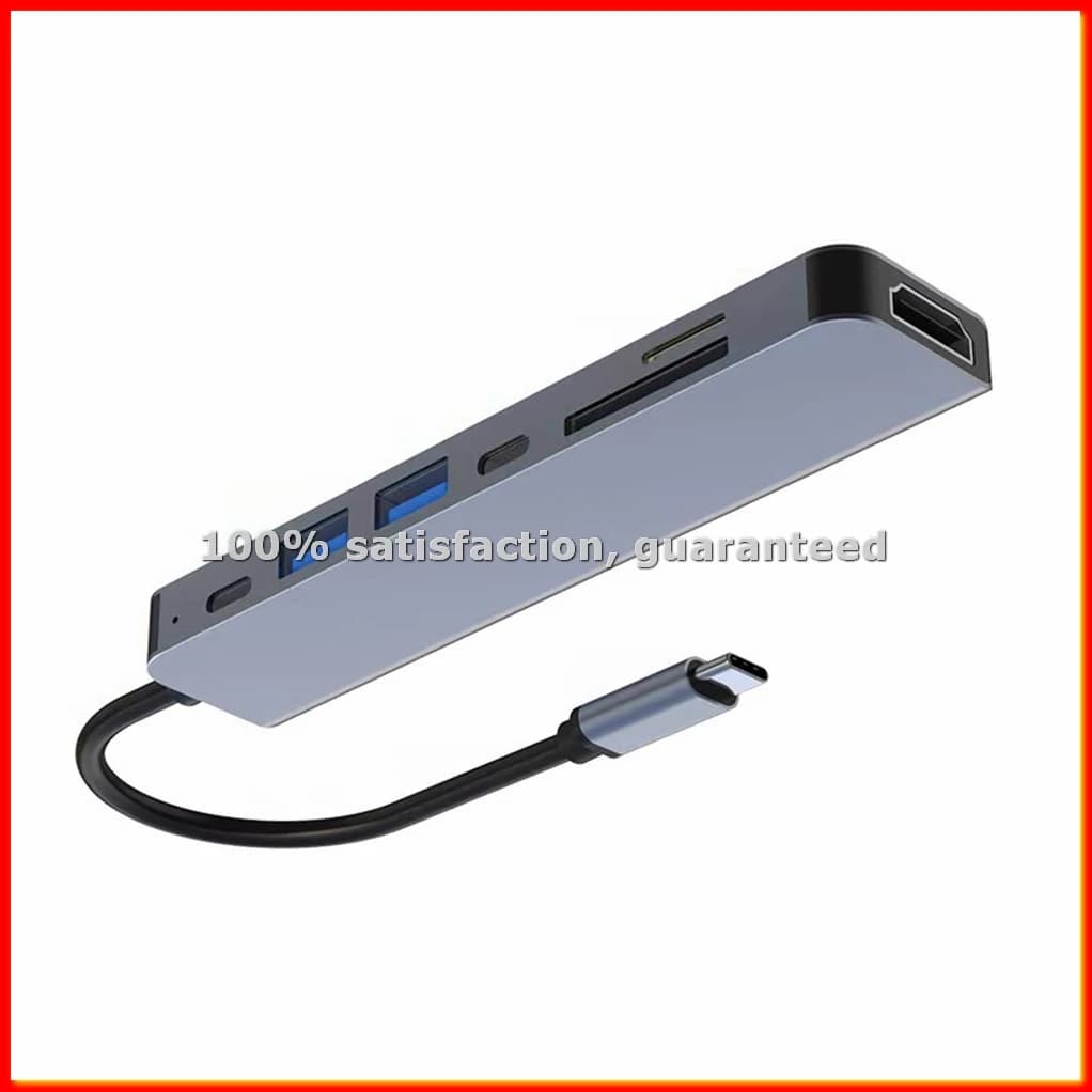 Docking Station USB, Hub con PD100W, SD/TF, Compatibile, Adattatore Multi-Porta USB 4 in 1, per Laptop, Telefoni -ABLM
