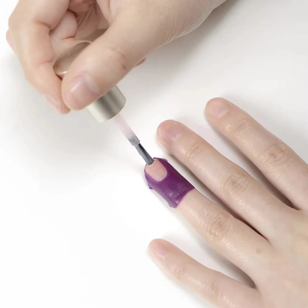 10 pezzi adesivi per smalto antispruzzo nastro spelafili prevenzione troppopieno forma per unghie a forma di U proteggere la protezione della pelle delle dita