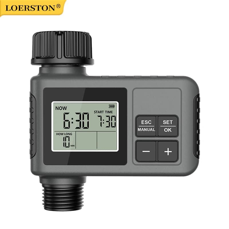 Automatic Irrigation Timer, Intelligent Irrigation System, Garden Irrigator Timer, Programmer with IPX7 LCD Display