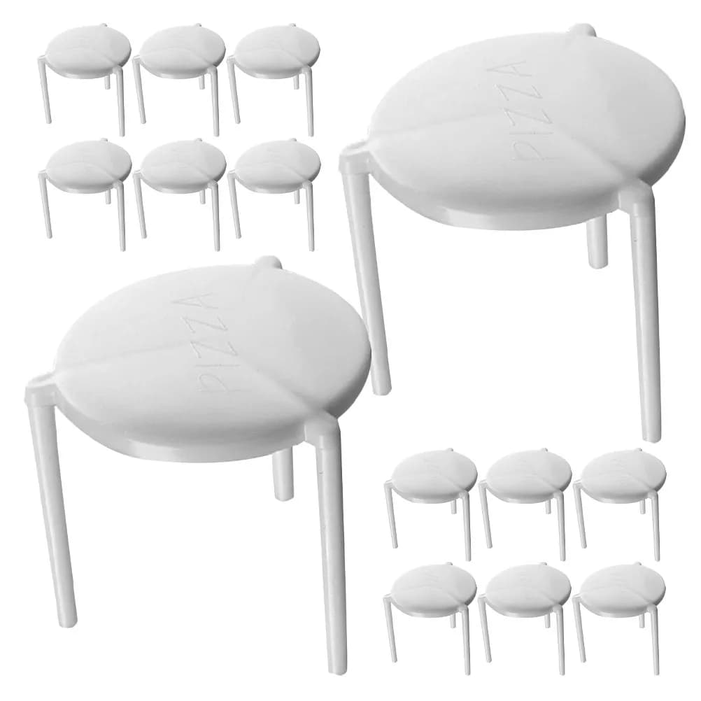50 Pieces Supports for Plastic Pizza Stackables, Supports for Taken Boxes for Restaurants, Protected Anti-Agents for Fixing