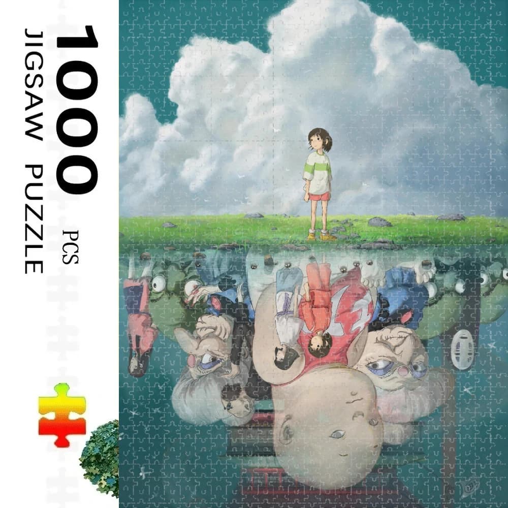 Set di 500 Pezzi Puzzle del Film 'Spirited Away', Decorazione per la Casa, Giochi Educativi per Adulti e Bambini, Idea Regalo