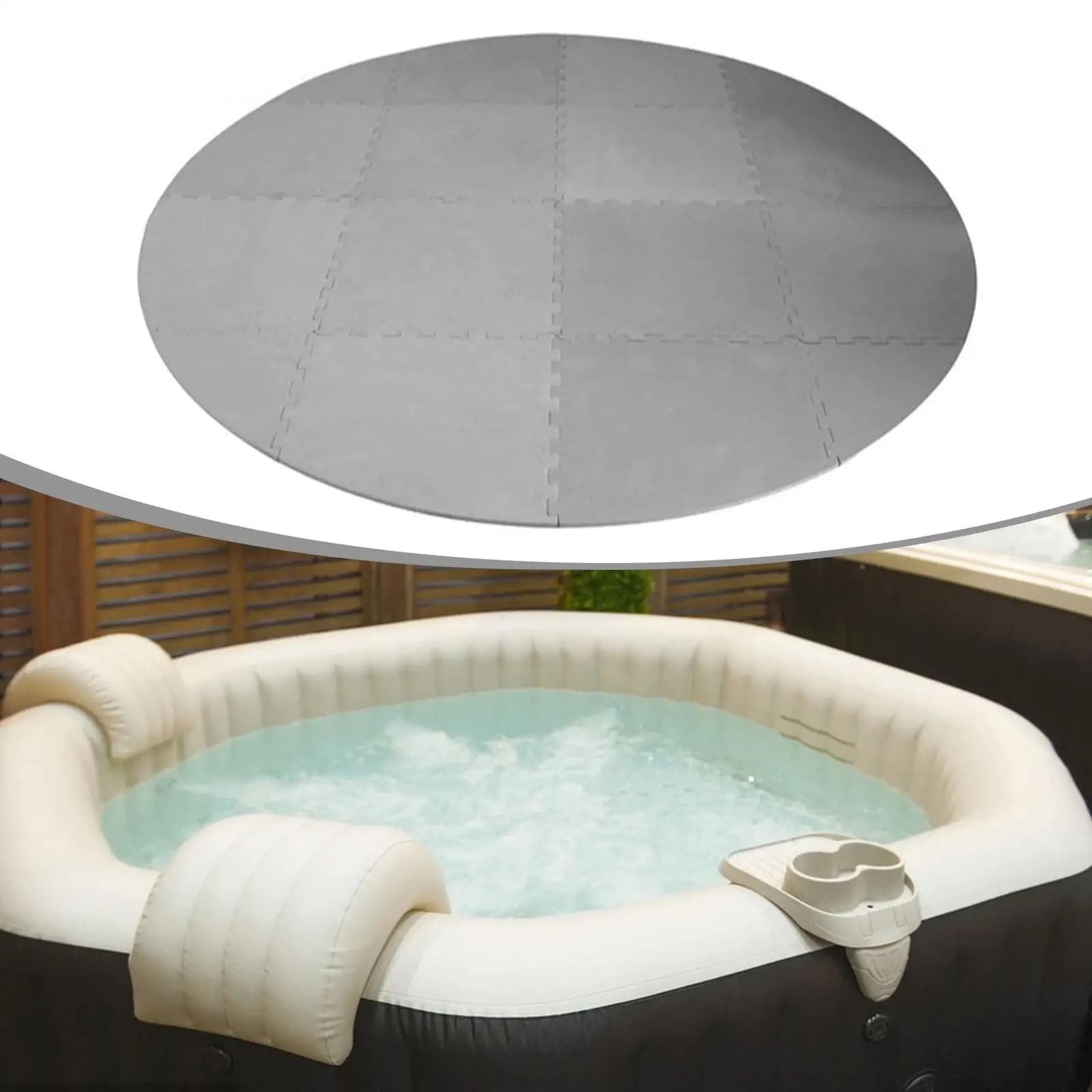 Bathtub Mat Reusable Floor Protector Easy to clean EVA Foam Padding Spa Bathtub Mat for Baths Yoga Mat for Office Fitness