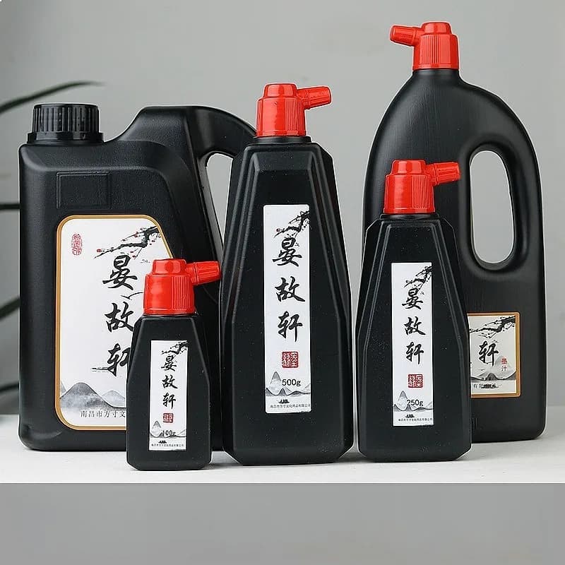 Special Calligraphy Ink Large Bottle 2500g Black Ink Brush Set for Beginners Soothing Smoke Fountain Pen Ink Ink Bottle
