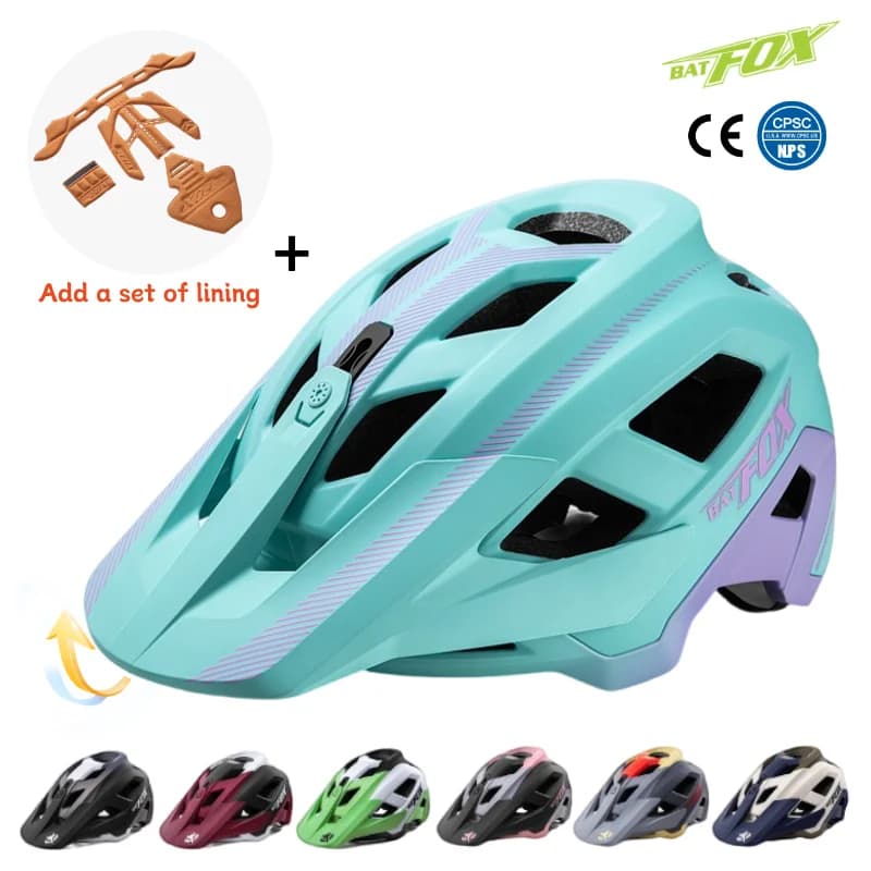 BATFOX 2025 Bike helmet Integrated molding Road MTB Bicycle Helmet Shock Resistant Sports Security Hat Man Woman Cycling Helmets