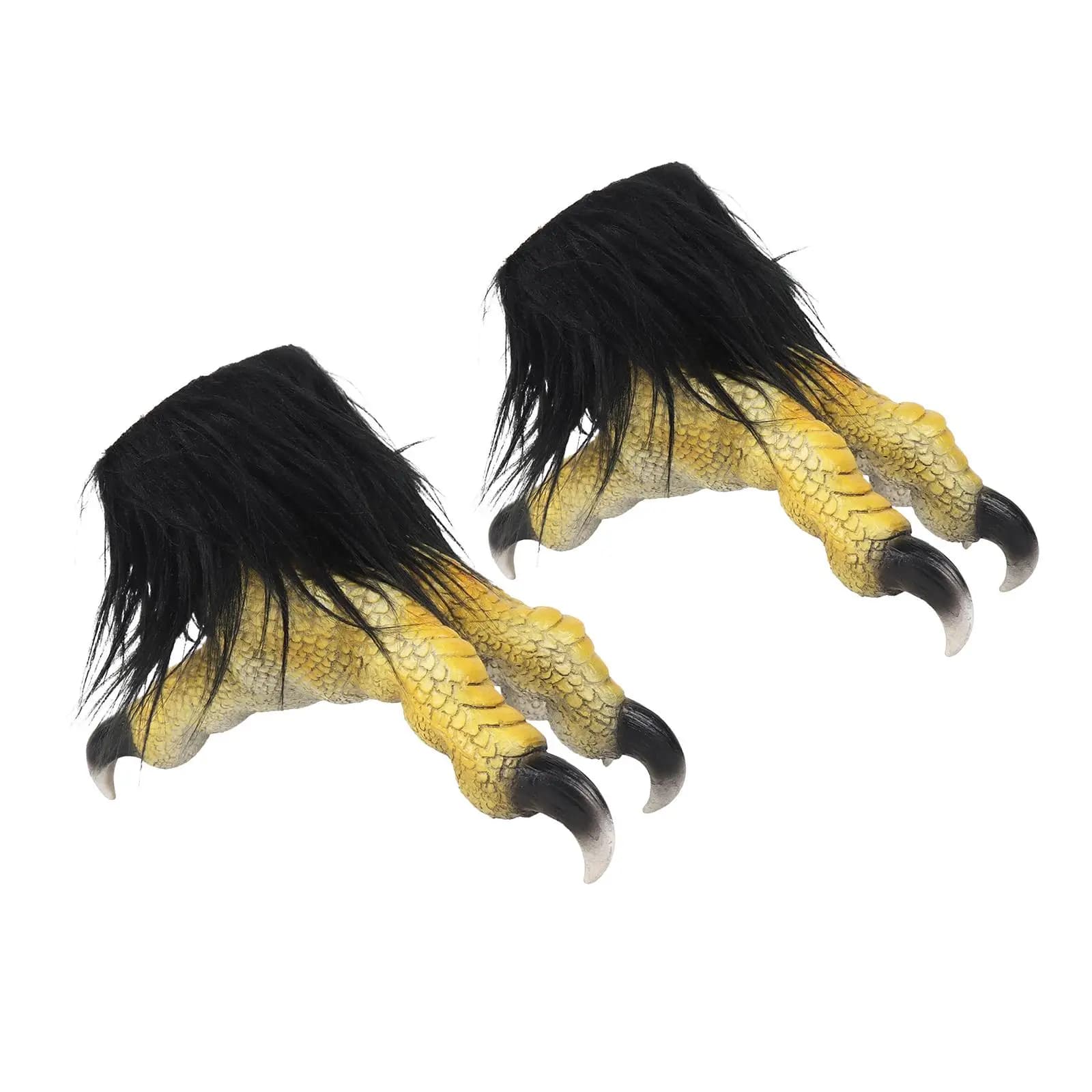 Guanti con artiglio d'aquila in lattice, travestimento in maschera, gioco di ruolo, mano di falco di Halloween