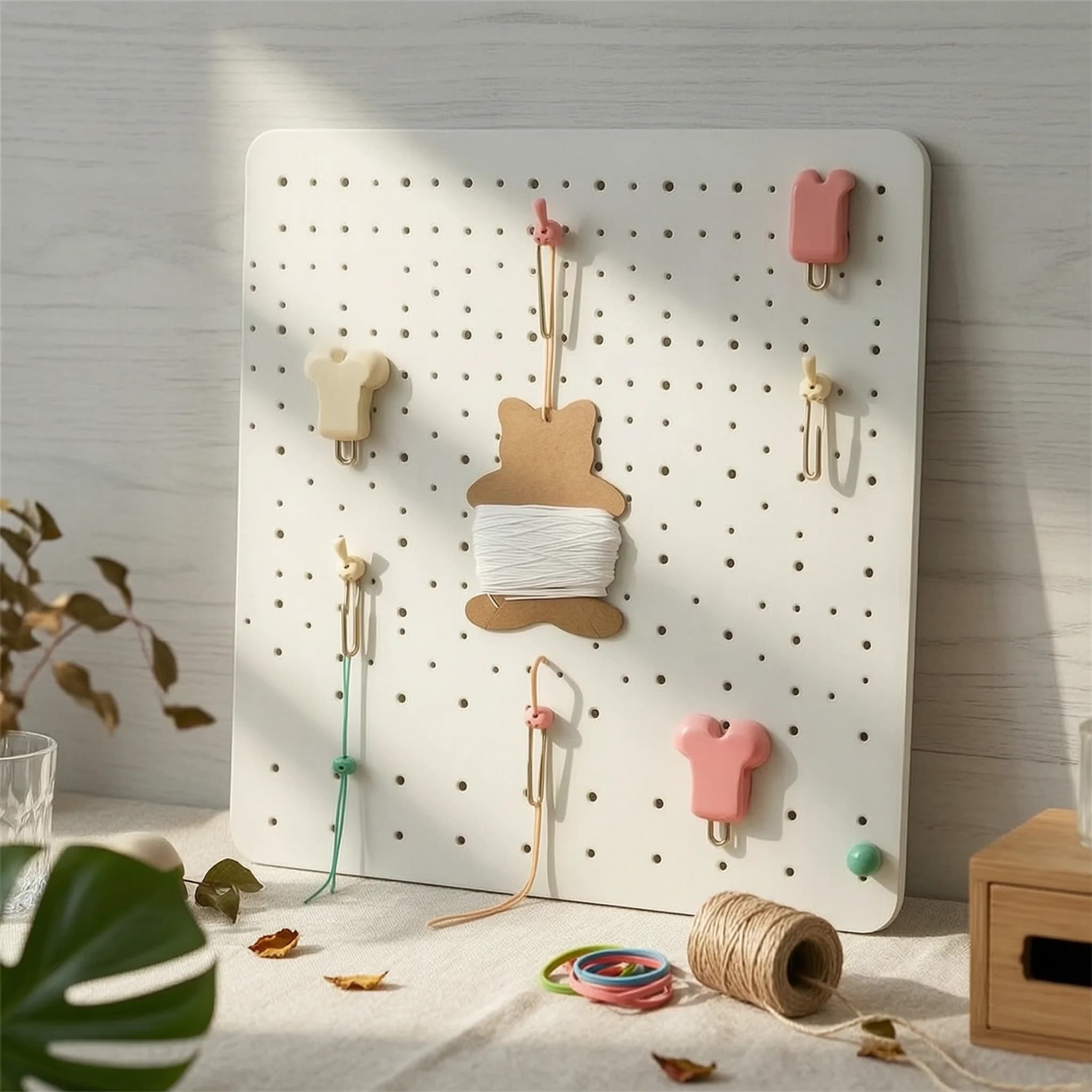 Winding Card Die-Cut Cord Organizer Thread Card Flat Winding Board Compact for Crafters, Craft Rooms, Tackle Boxes