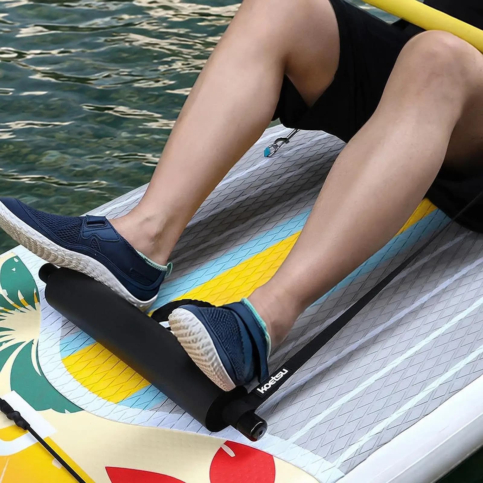 Kayak Foot Brace with Straps Portable Convenient Practical Boat Foot Rest