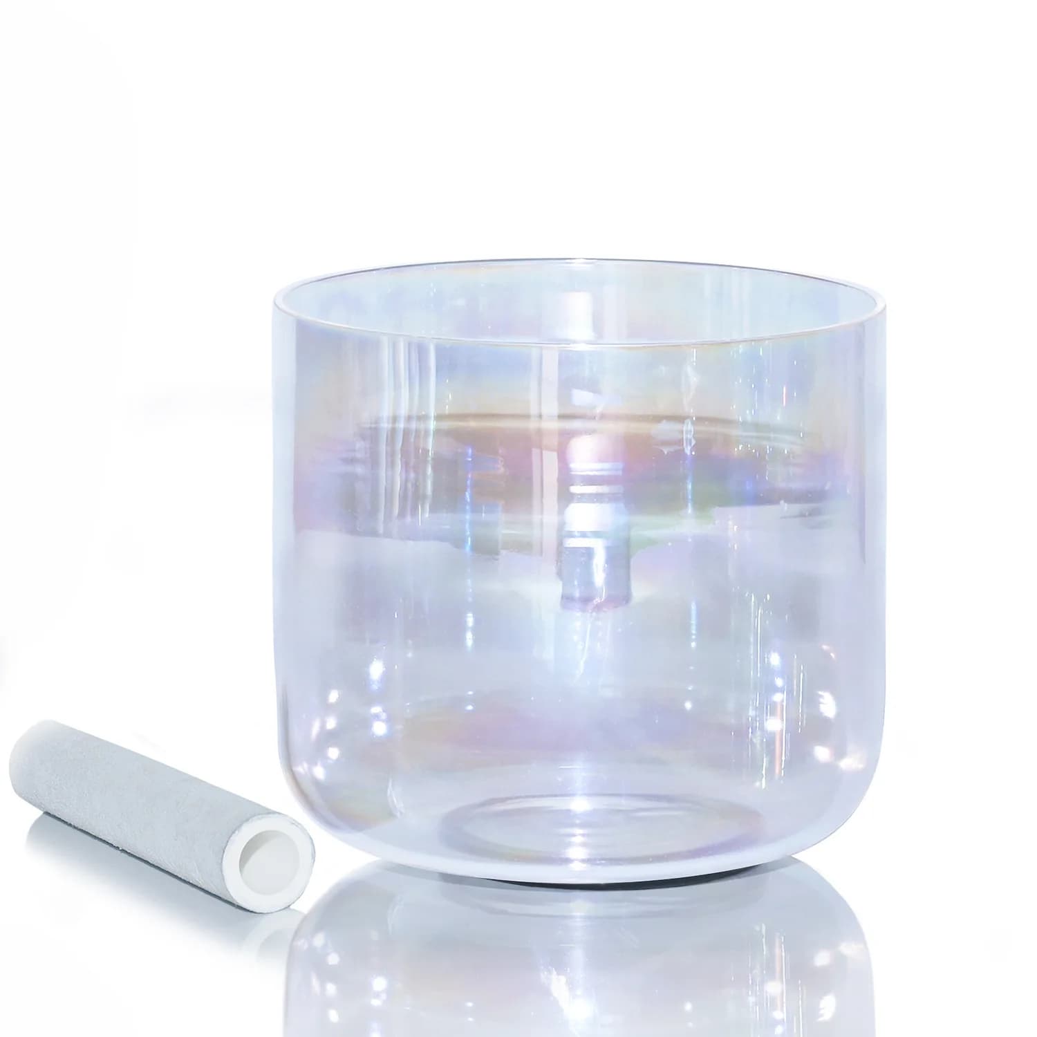 6-8 inch singing bowl chakra transparent crystal bowl meditation sound therapy instrument