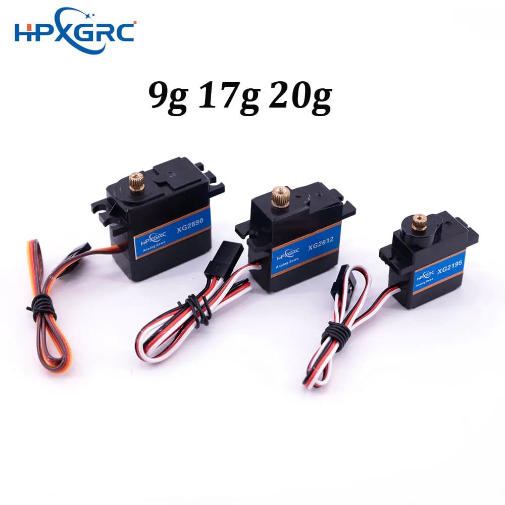 Waterproof servo HPXGRC 9g 17g 20g Micro digital servo for air RC Drone Mini auto helicopter Wltoys with fixed wing