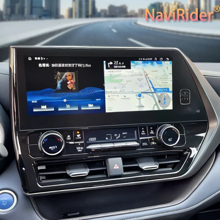 12.3'' GPS Carplay For TOYOTA Highlander Crown Kulger Gxl 2021 2022 2024 Android 15 Car Multimedia Video Player Radio Stereo