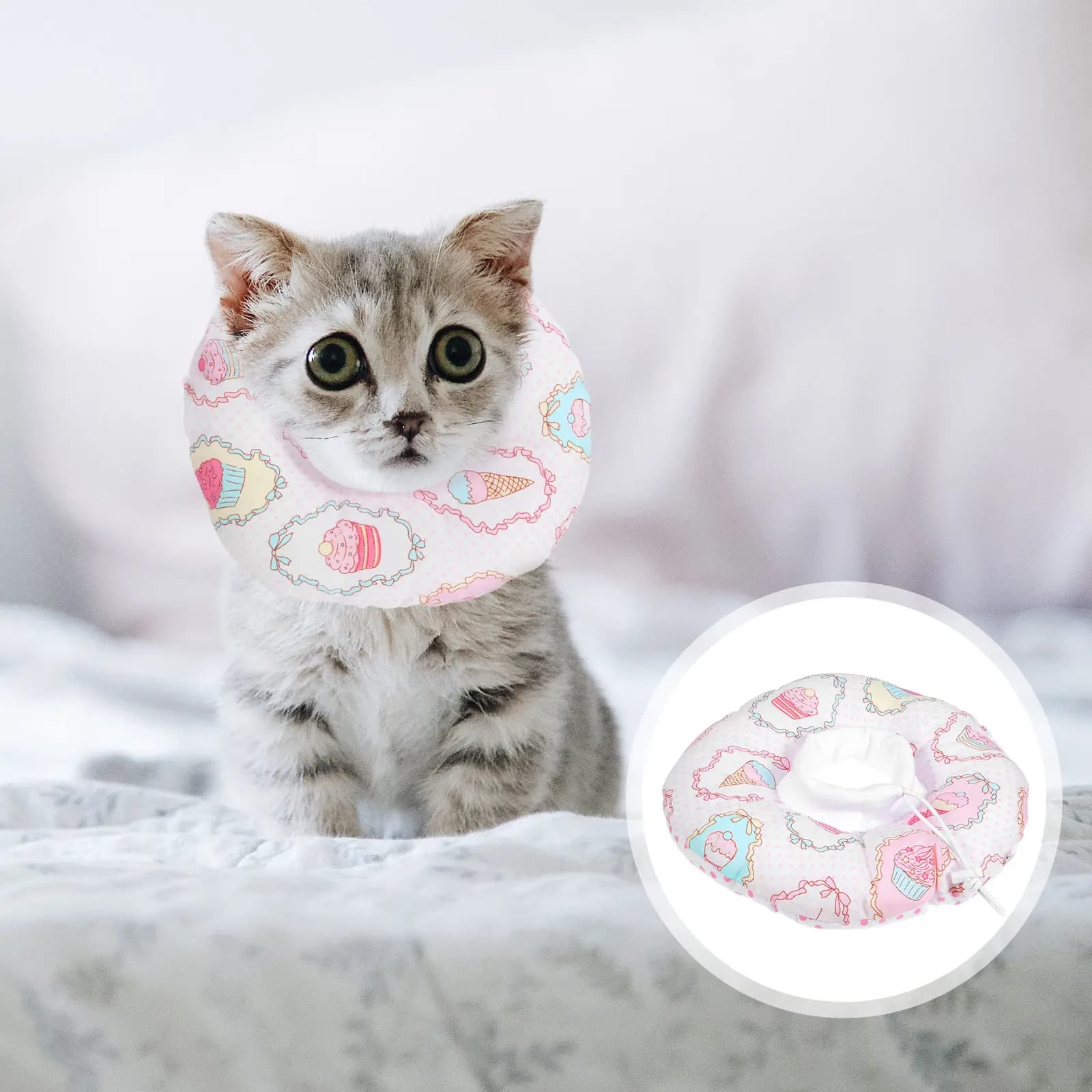 Collare Protettivo Divertente e Creativo per Animali Domestici, Resistente Copricollo per Gatti e Cuccioli, Accessori per Cani dai Colori Vivaci