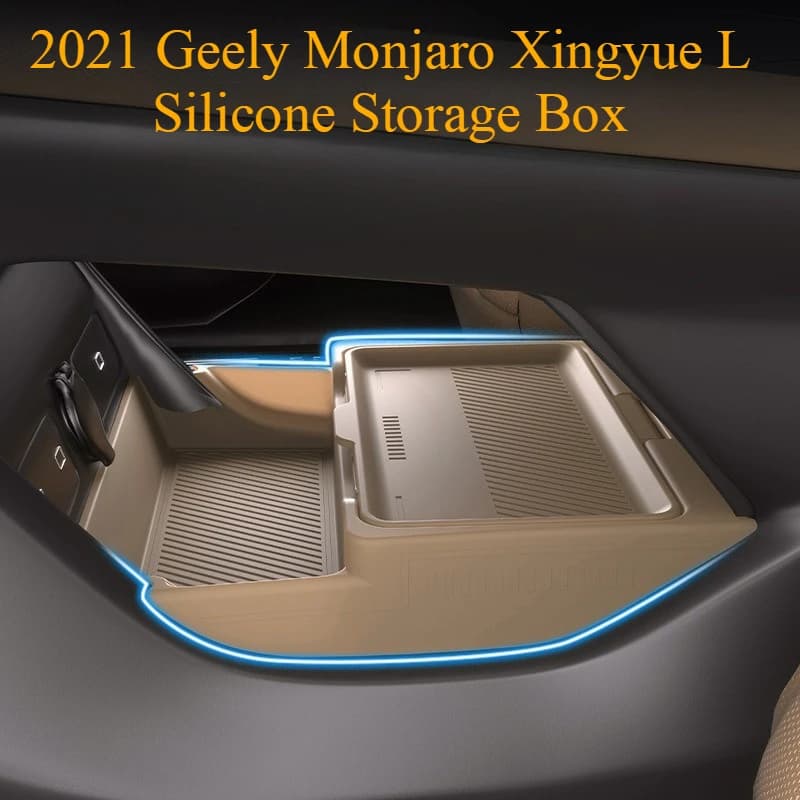 Per Geely Monjaro Xingyue L 21-24: Scatola portaoggetti in silicone per bracciolo centrale, accessori per la modifica degli interni dell'auto