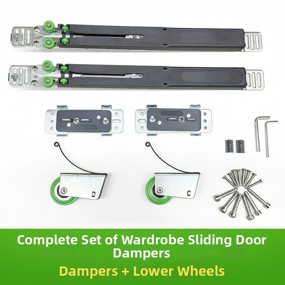 Sliding Pocket Door Buffer Designed to Minimize Slamming in For Closet Cabinet Cupboard and Wardrobe Door Installations