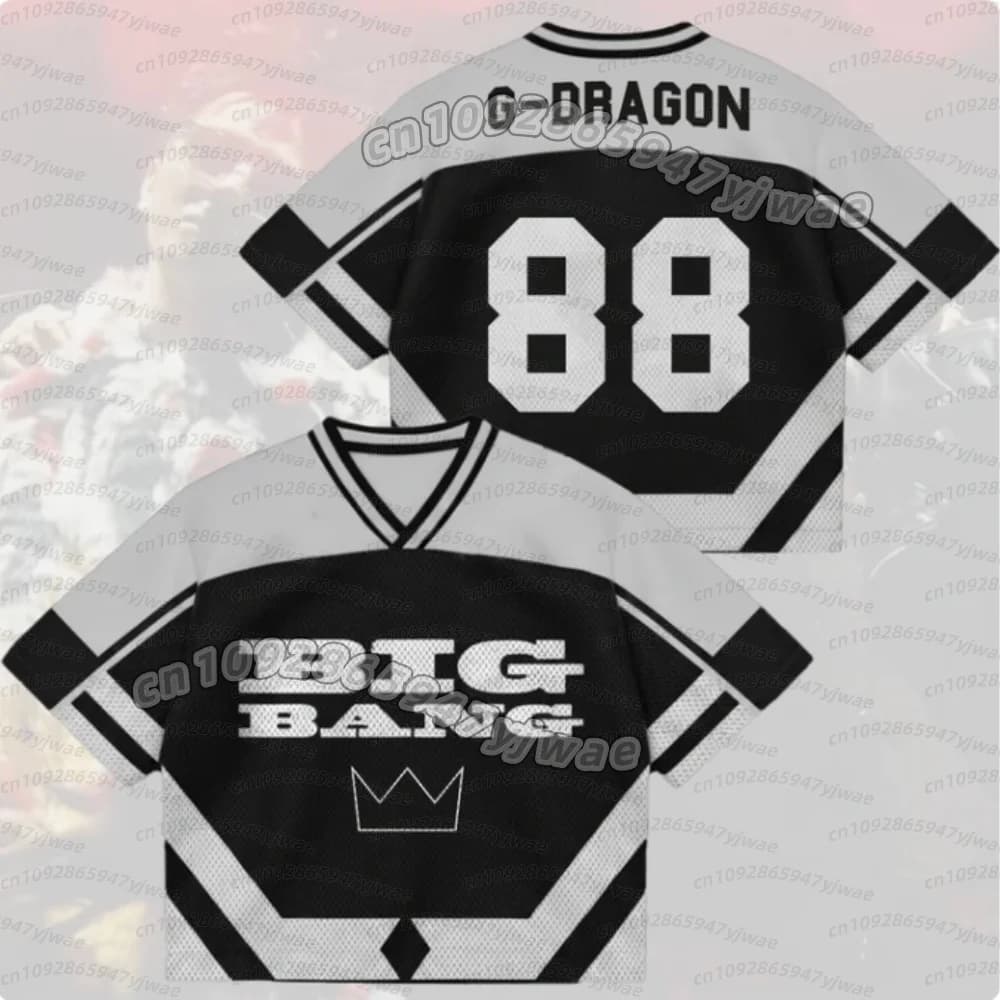 summer Men women BigBang 2026 World Tour Mixed MeshJersey Gift For Fans short sleeve TAEYANG G-DRAGON fans Men t-shirt